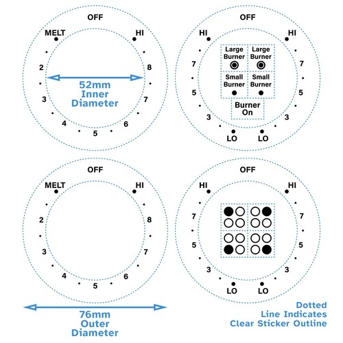 Dial for general electric - for,